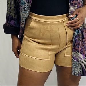 Faux Suede Shorts